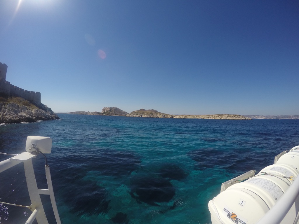 Still not over how blue the Mediterranean is. Taken on our boat tour.